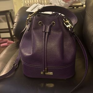 Tuscany Leather TL Bucket Bag Purple. Crossbody